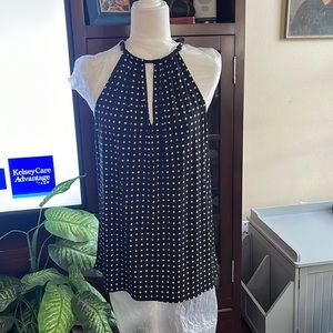 NWT Michael Kors black and white top